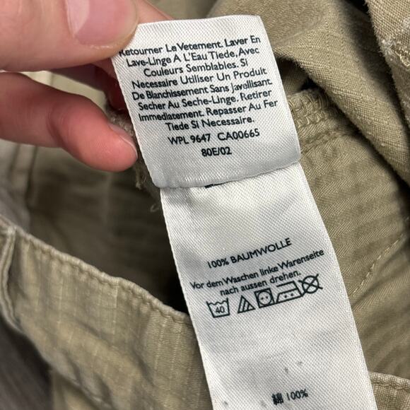 Eddie Bauer Tan Mens 36x33 Utility Fit Ripstop Khaki Cargo Pants Loose Straight - Picture 6 of 15